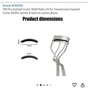 99 pieces Black Eyelash Curler Refill Pads